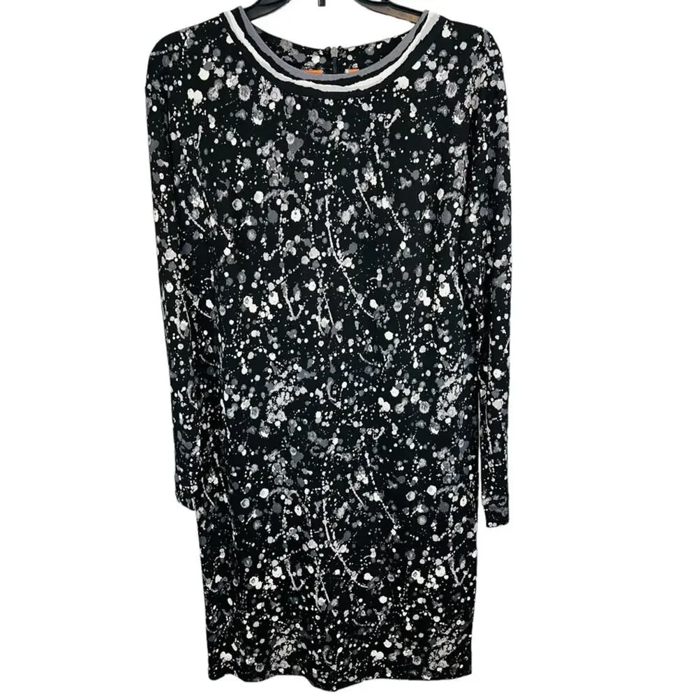 Tory Burch Meredith Paint Splatter Silk Dress